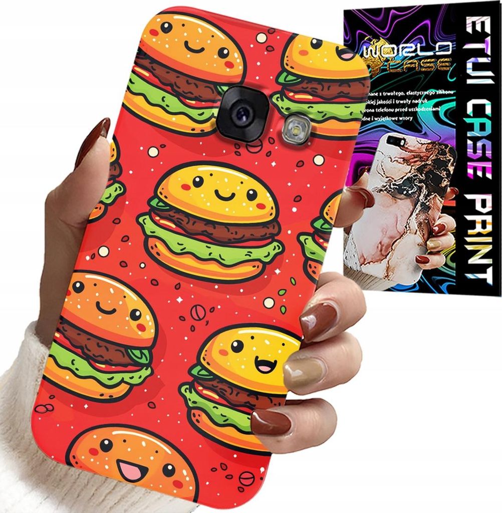 Fall Für Samsung A5 2017 - Süsse Lächelnde Burger Abdeckung