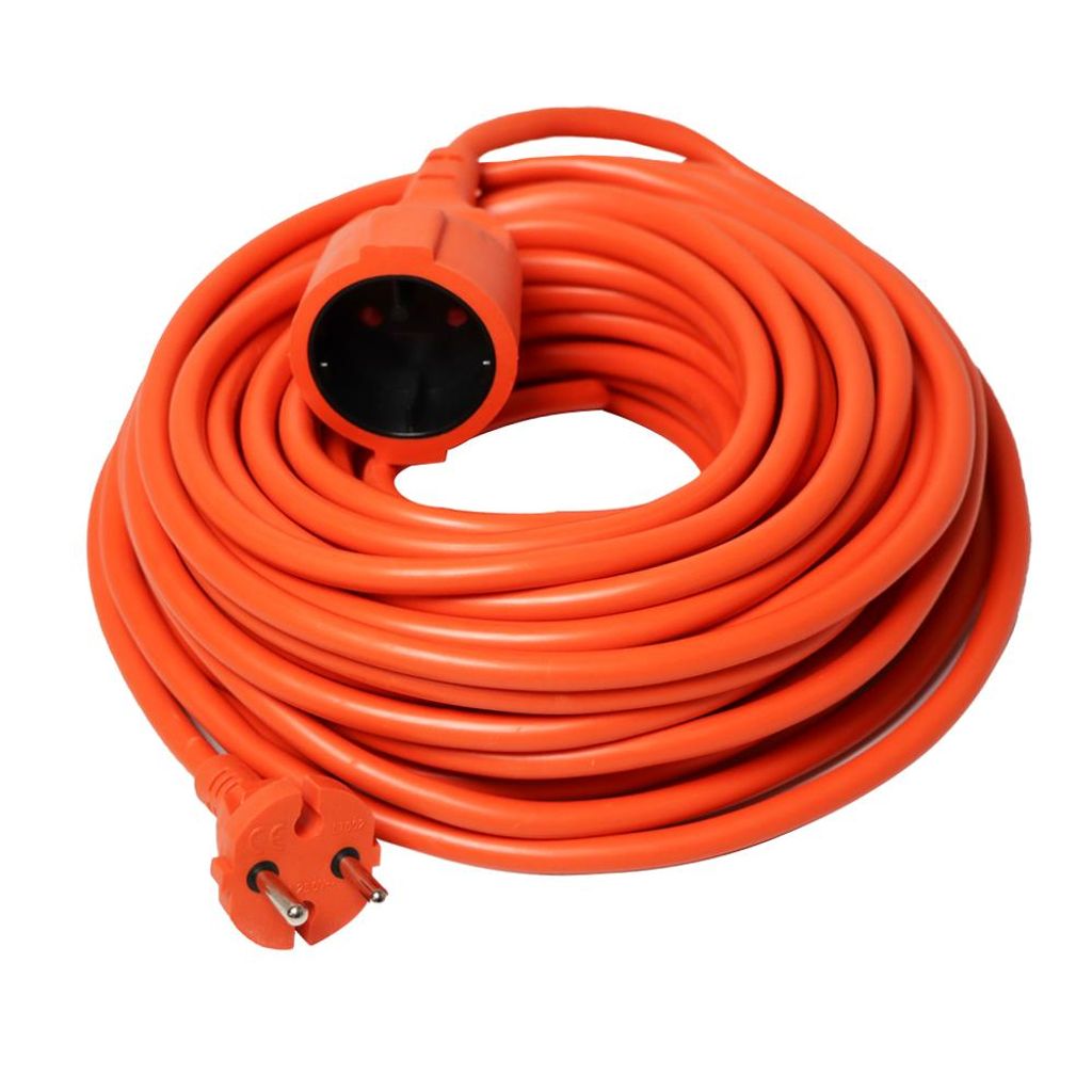 Rallonge enroulable universelle orange de jardin 20 m Image du produit 