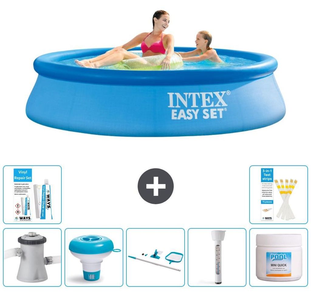 Conjunto de piscina Easy Set - 244x61 cm - 8 piezas - Imagen del producto 