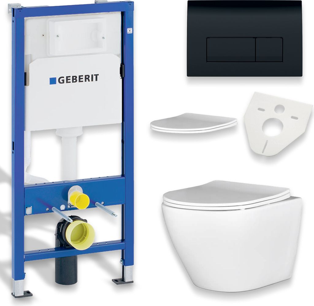 WC SET: Vorwandelement Duofix + Toilette Slim Soft-Close Produktbild 