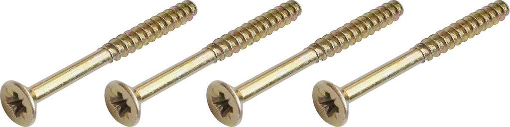 Hoppe Holzschrauben Set für Türklinke mit Schnellstift 4x50mm Stahl vernickelt