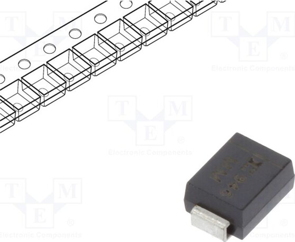 5x Diode: TVS 36,7V 11,3A 600W Unidirektional J33A-13-F Tran unidirektionale Dio