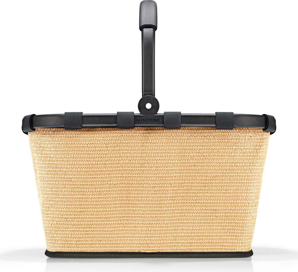 A studio shot of a reisenthel carrybag frame raffia black.