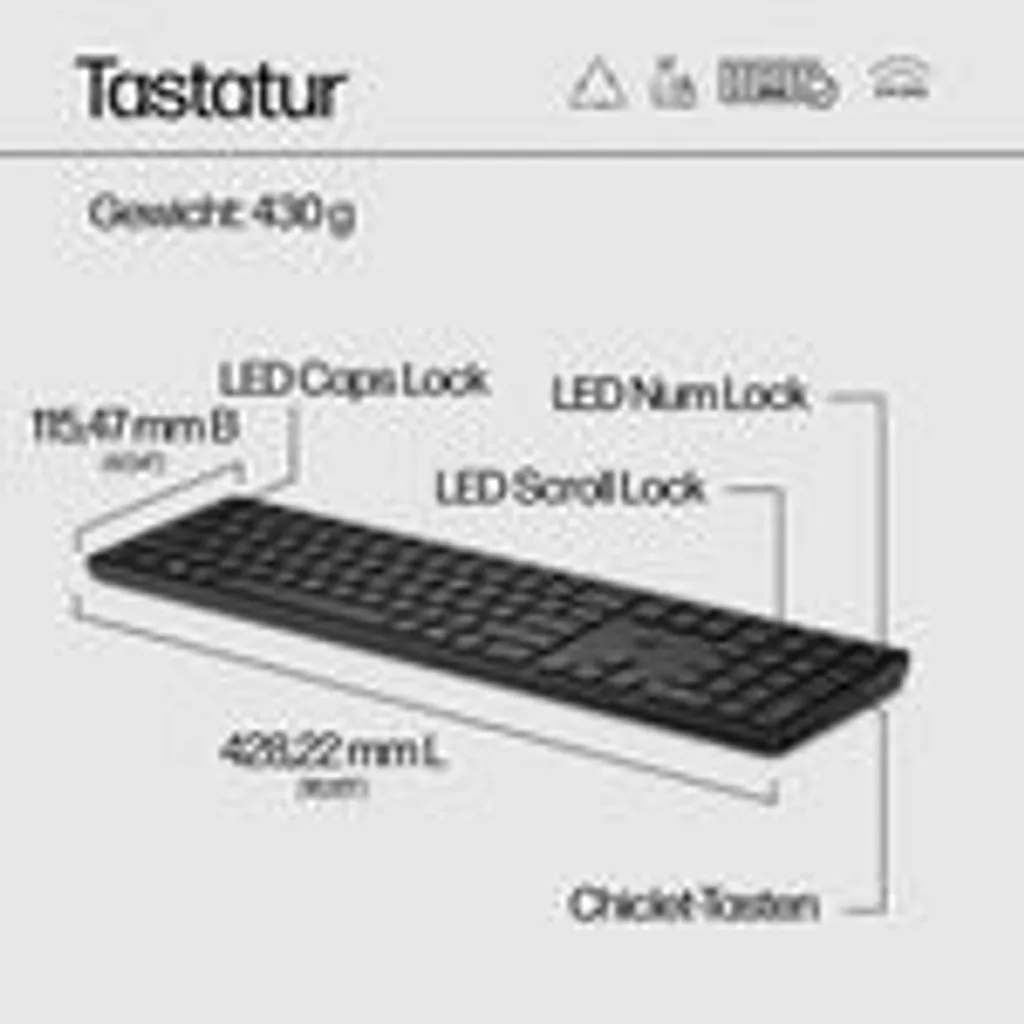 Clavier HP 450 pour Bureautique - Format 100% Confort et Programmation - 24