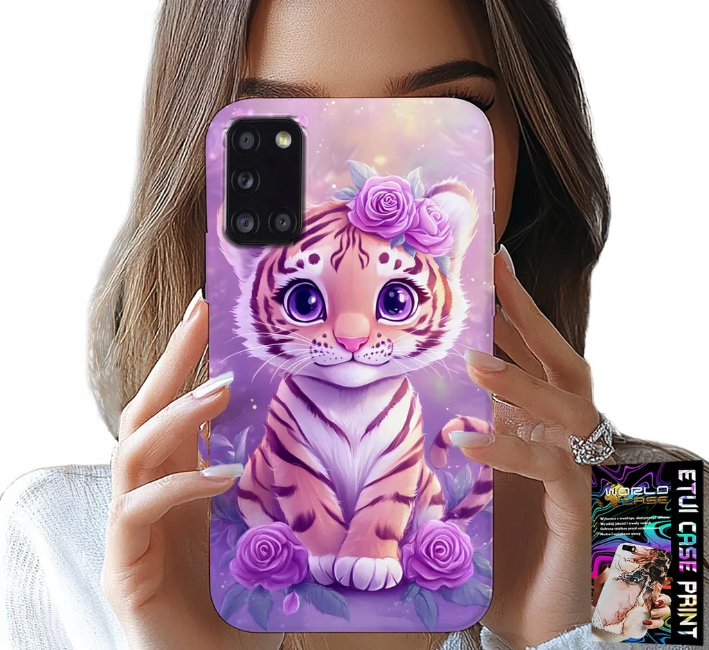 Kit Protezione Samsung Galaxy A31: Cover TPU Tigre + Pellicola Vetro