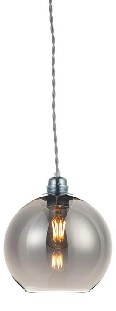 Lustre industriel vintage gris ACA V3643320GY pour éclairage design