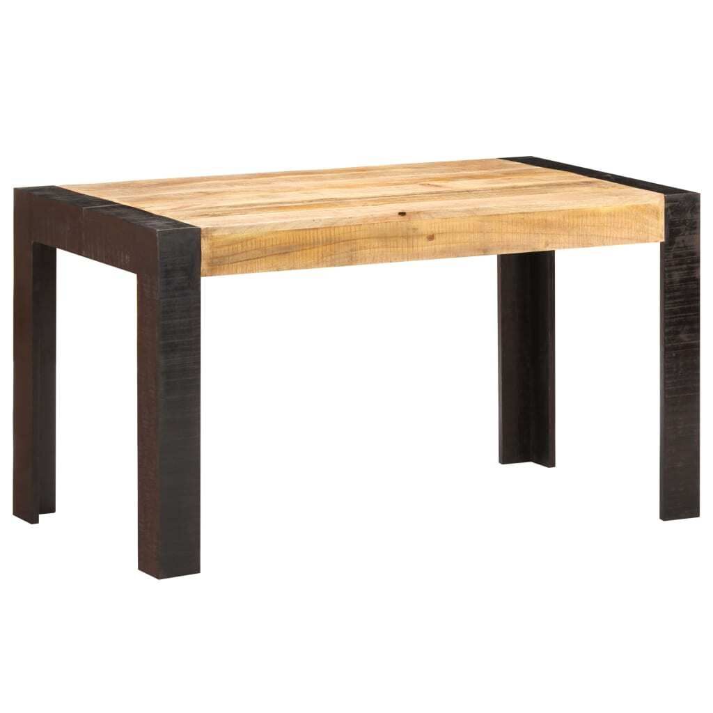 Maison Exclusive - Esstisch 140x70x76 cm Raues Mango-Massivholz