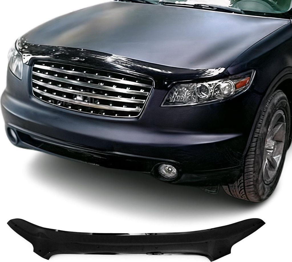 Motorhaube Deflektor Insektenschutz für Infiniti FX35 FX45 2003-2008 Dunkel