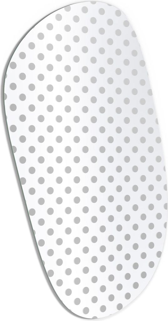 DEQORI Wandspiegel Organisch 53,9x89,6 cm 'Punkt für Punkt' Spiegel Badspiegel Bad