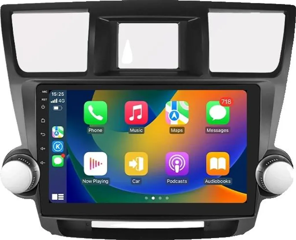 Mise à jour CarPlay Toyota Highlander 2007-2013 Android 13 Tactile P3CP