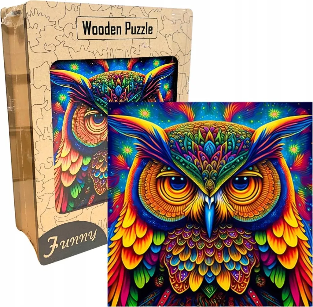 Puzzle bois anti-stress Chouette A3 240 pièces : Calme et concentration
