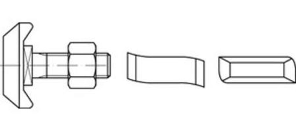 ART 88940 Halfenschr. Typ 40/22 8.8 M 12 x 60 feuerverzinkt tZn S 50 Stk