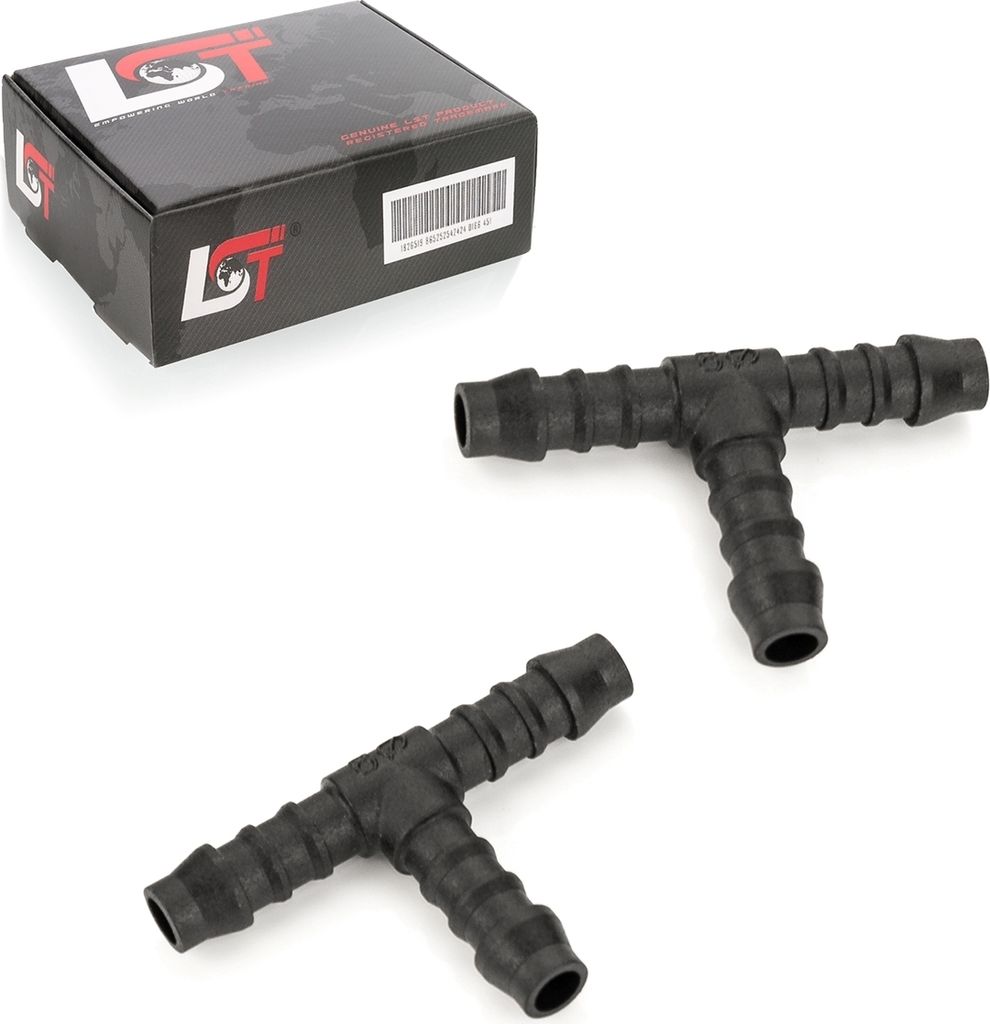 2x Schlauchverbinder Polyamid T-Stück PA Benzin ölbeständig 8 mm für BMW MINI