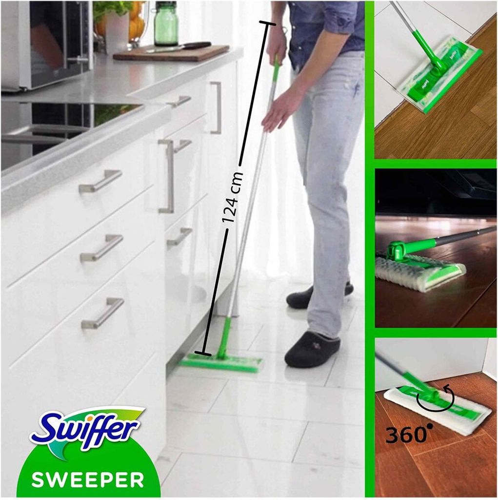 Swiffer Starter-Set Bodenwischer Trocken-/Nass-Wischtücher Produktbild 9