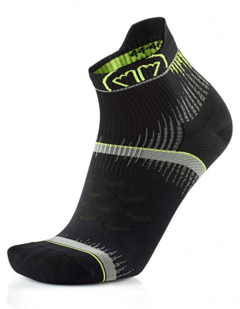 SIDAS Run Ultra - Langstreckenlaufsocken - Black/Yellow Black/Yellow 40