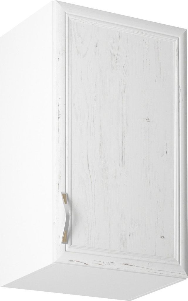 Hängeschrank 45 cm Küchenschrank mit Tür Küchenmöbel, Sycylia Weiß Creme G45 Weiß/Creme