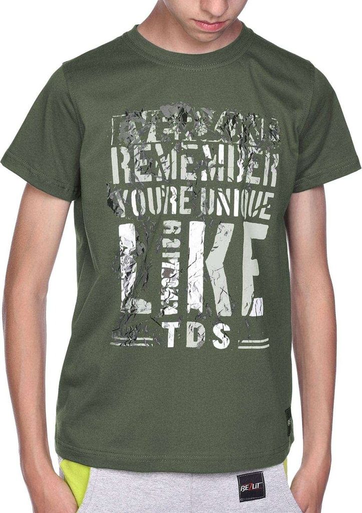 BEZLIT Jungen T-Shirt mit Motiv Druck Olivegrün 128/134