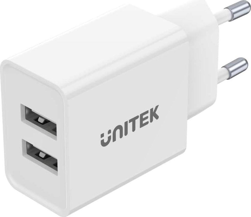 Unitek P1113A-EU - Ladegerät 2X USB-A  12W  weiß Produktbild 