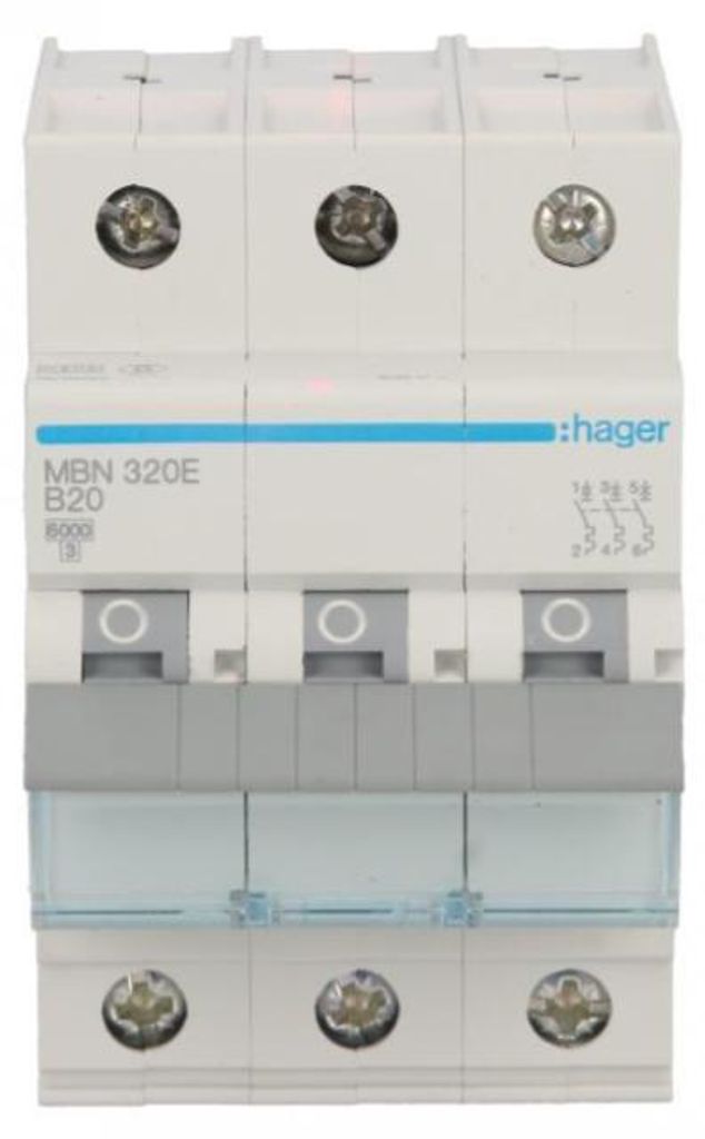 Interruttore 3P B 20A 6kA AC MBN320E Immagine del prodotto 