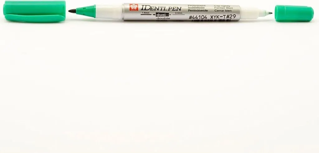 Marqueur Permanent Vert Double Pointe SAKURA Identi Pen XYKT29 Multi-usage - 3
