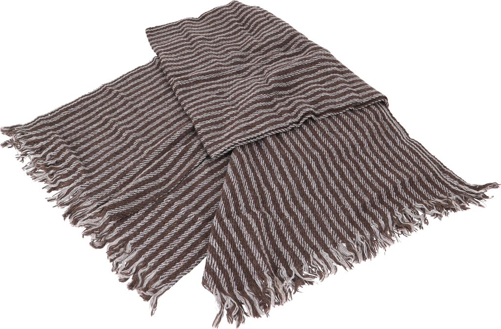 Weicher Gestreifter Schal / Stola, Schultertuch, Plaid - Grau, Uni, Polyacryl, 200*95 cm, Schals