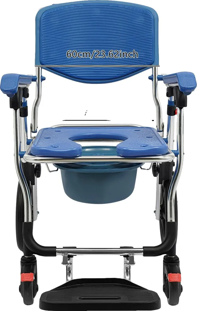 Chaise de camping pliante bleue idéale pour randonnée et pêche - 80cm