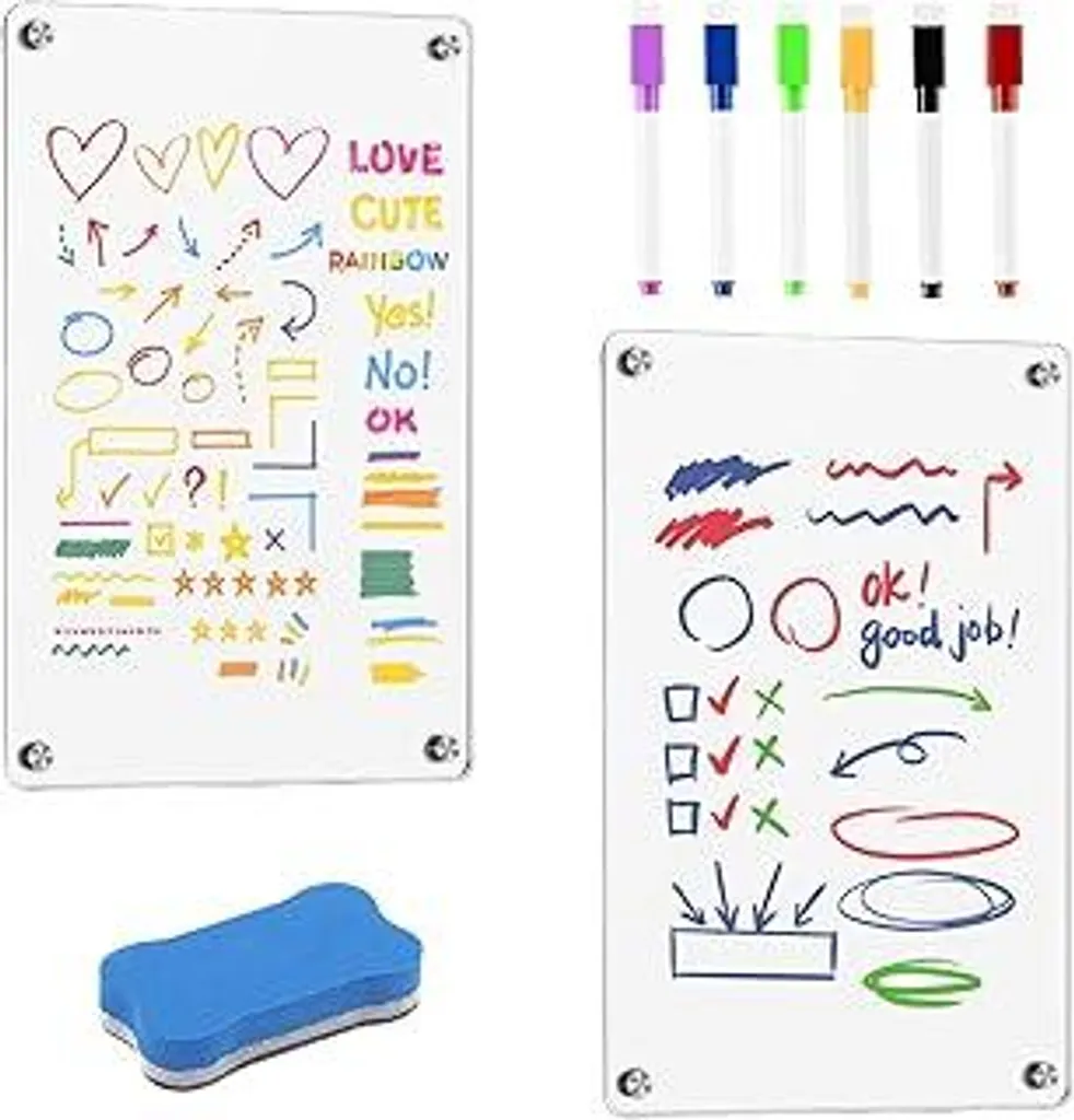 Set Agenda Settimanale Magnetica 30x20 cm per Studio e Casa