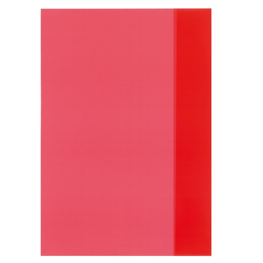 Herlitz Heftschoner DIN A4 PP transparent rot Produktbild 