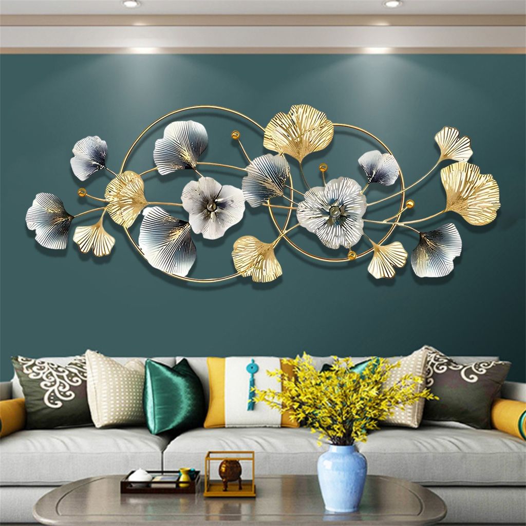 Wandskulpturen, Wanddekoration aus Metall, 3D Gingko Produktbild 4