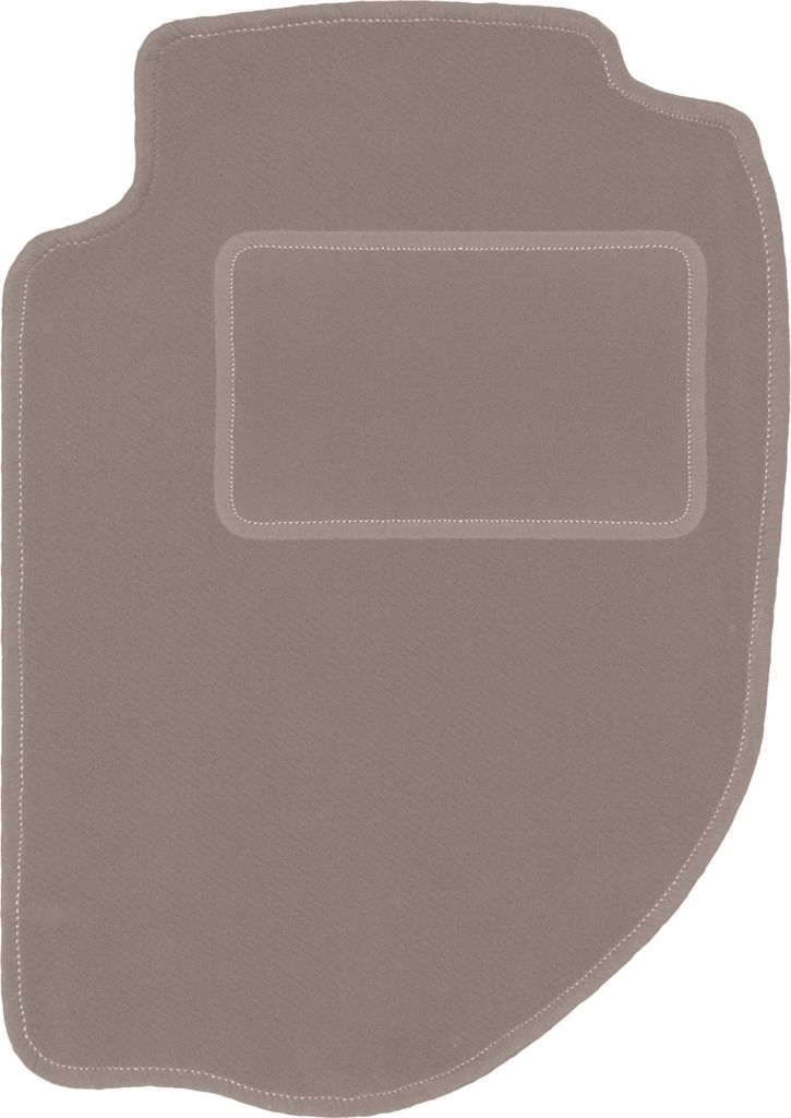 Fahrerfußmatte Velours beige passend für Volvo V90 I (1997-1998, Combo) – mit Befestigungen – passgenau