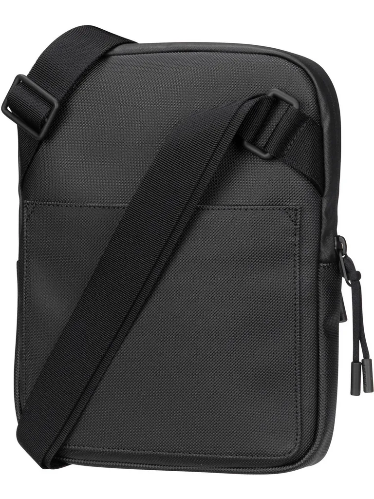 Lacoste Borsa Viaggio Flat Crossover LCST Noir - Leggera e Sicura - 18