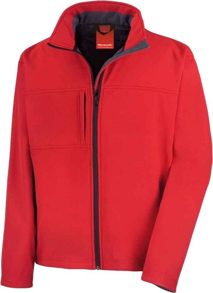 Result Herren Klassik Soft Shell Jacke PC3803 (L) (Rot)