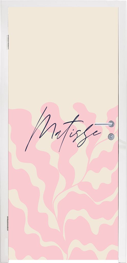 MuchoWow Türtapete Selbstklebende Türfolie Matisse - Blume - Abstrakt 85x205 cm Türposter Türaufkleber Klebefolie Türklebefolie - Türverzie...