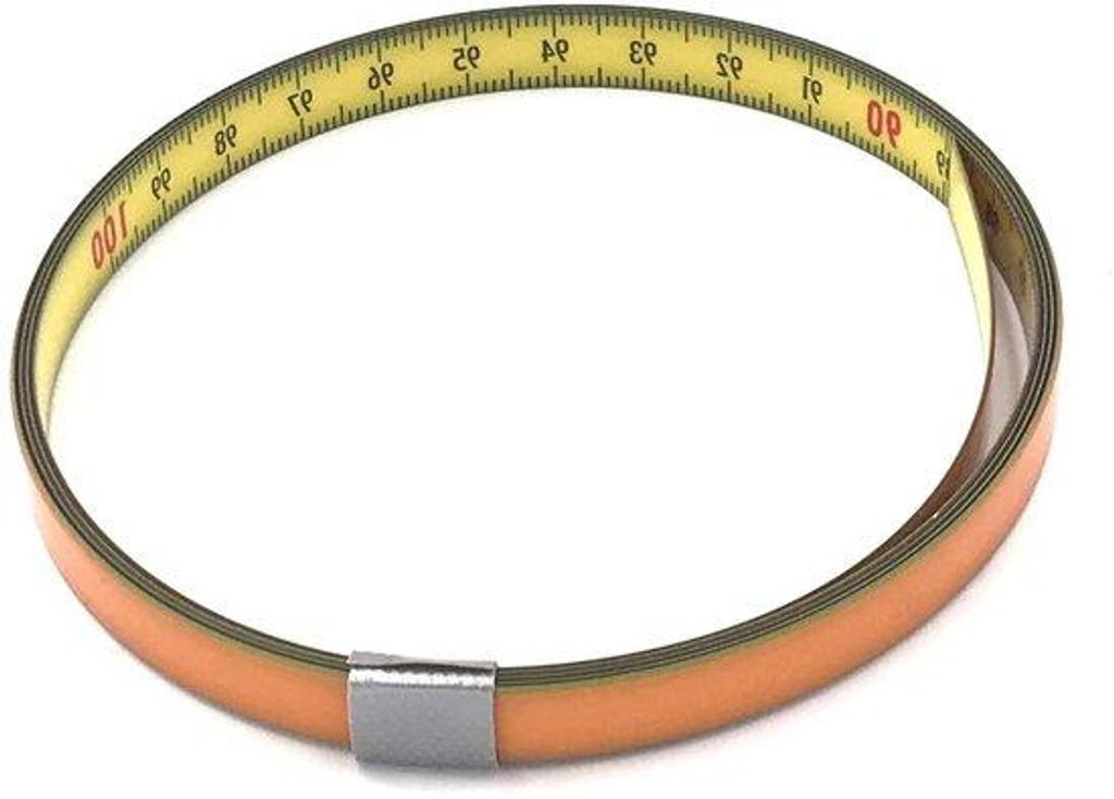 Maßband - Maßbandrol - Präzise Messen - Selbstklebende Rückseite - 50 cm - Gelb