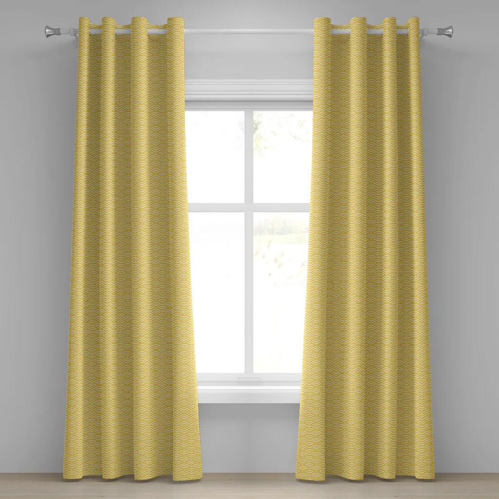 Rideaux salon ambiance plage et vacances 280x175 cm pour fenêtre large