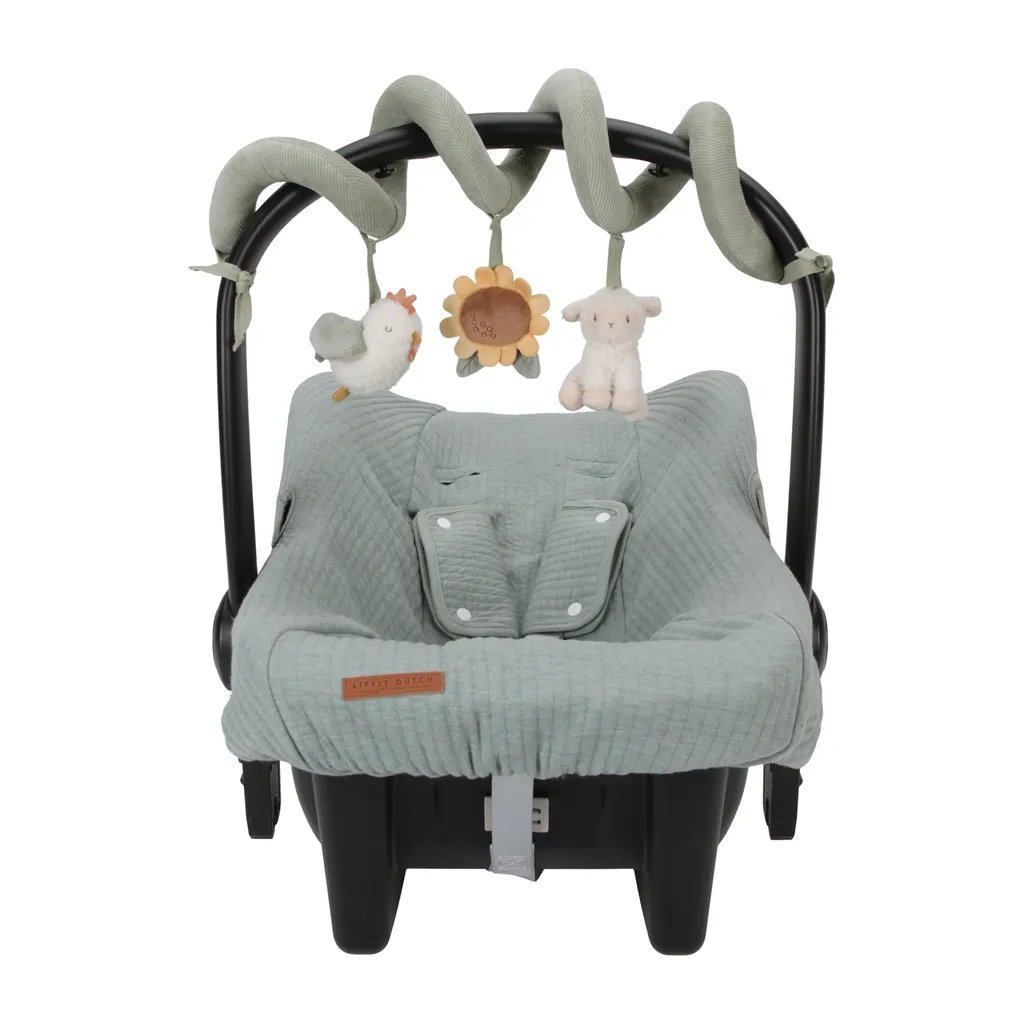 Spirale d'activité Little Farm : fixez facilement vos jouets de poussette