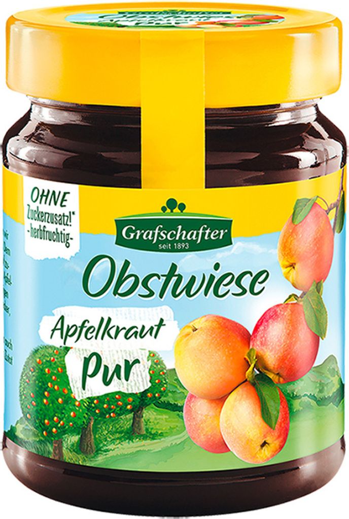 Obstwiese Apfelkraut Pur ohne Zusatz von Kristallzucker Produktbild 