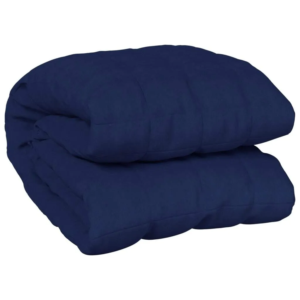 vidaXL coperta pesata blu 220x235 cm 15 kg tessuto