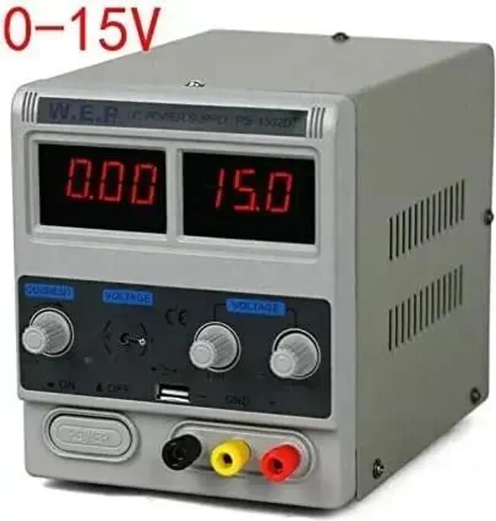Alimentation stabilisée continue de table 0-15V avec écran LED précis - 4