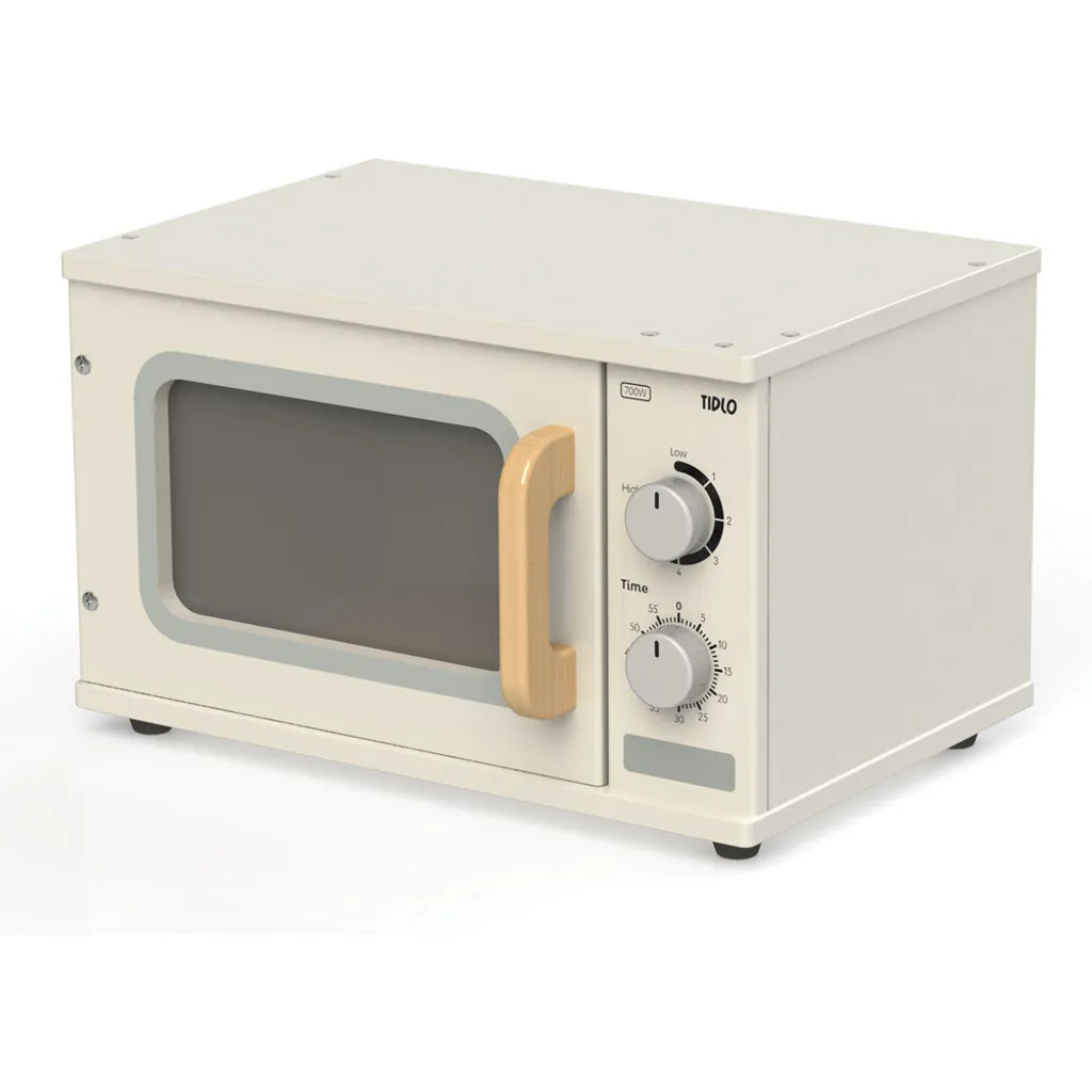 Petit Micro-ondes Tidlo en Bois : Le Jouet d'Imitation Durable et Sûr