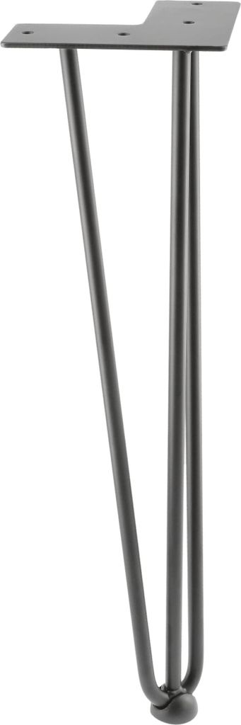 GTV ARTO | Hairpin Legs | Tischbeine | Möbelfüße | Schreibtisch & Tischbeine für Couchtisch und Nachttisch -Hairpin-Bein ARTO mit Fuß, 3 Stang...