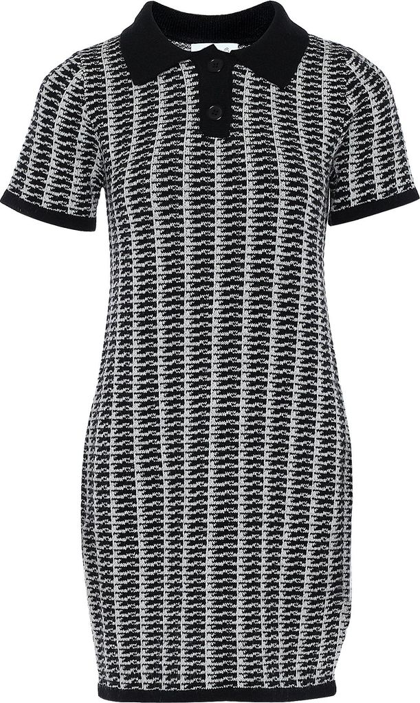 caneva damen pullover - schwarz kariert, XS/S