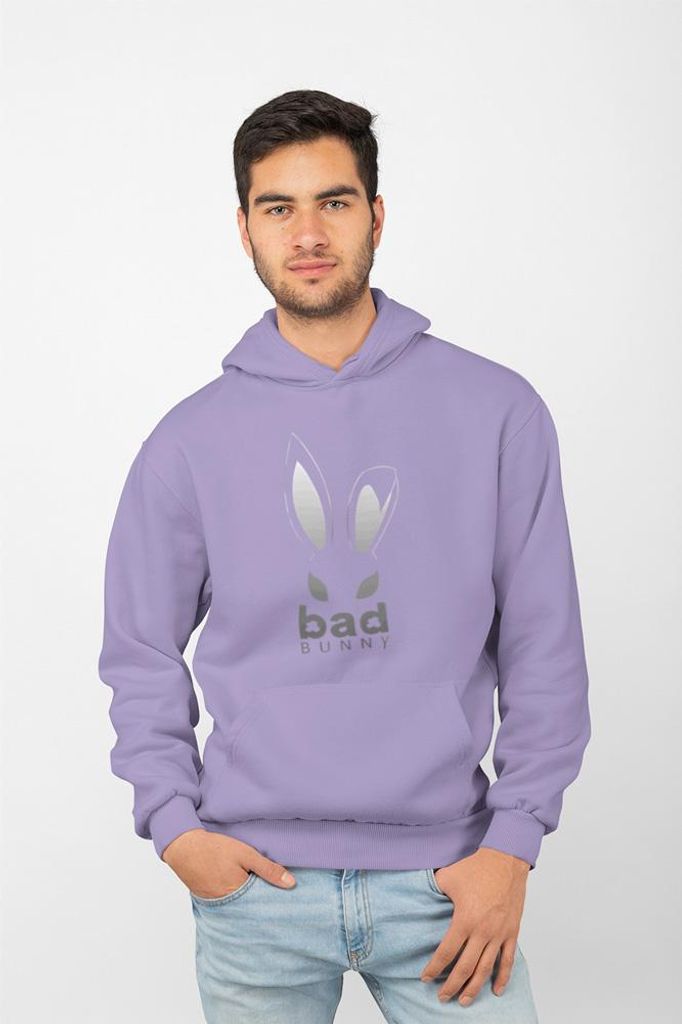 D&B Uni Hoodie EB00033 Bad Bunny Lavendel-Größe L