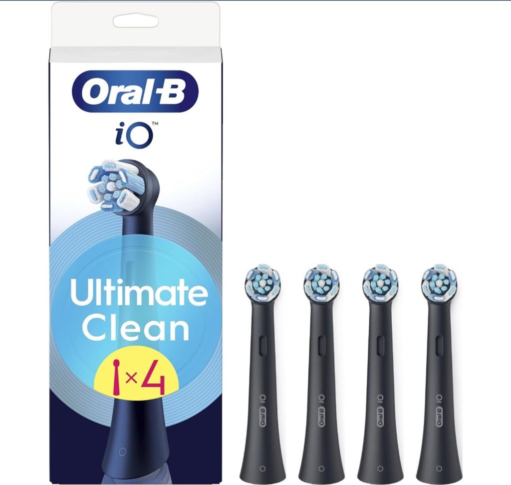 Oral-B iO Ultimate Clean vervangingsborstels, zwart, 4 Productafbeelding 