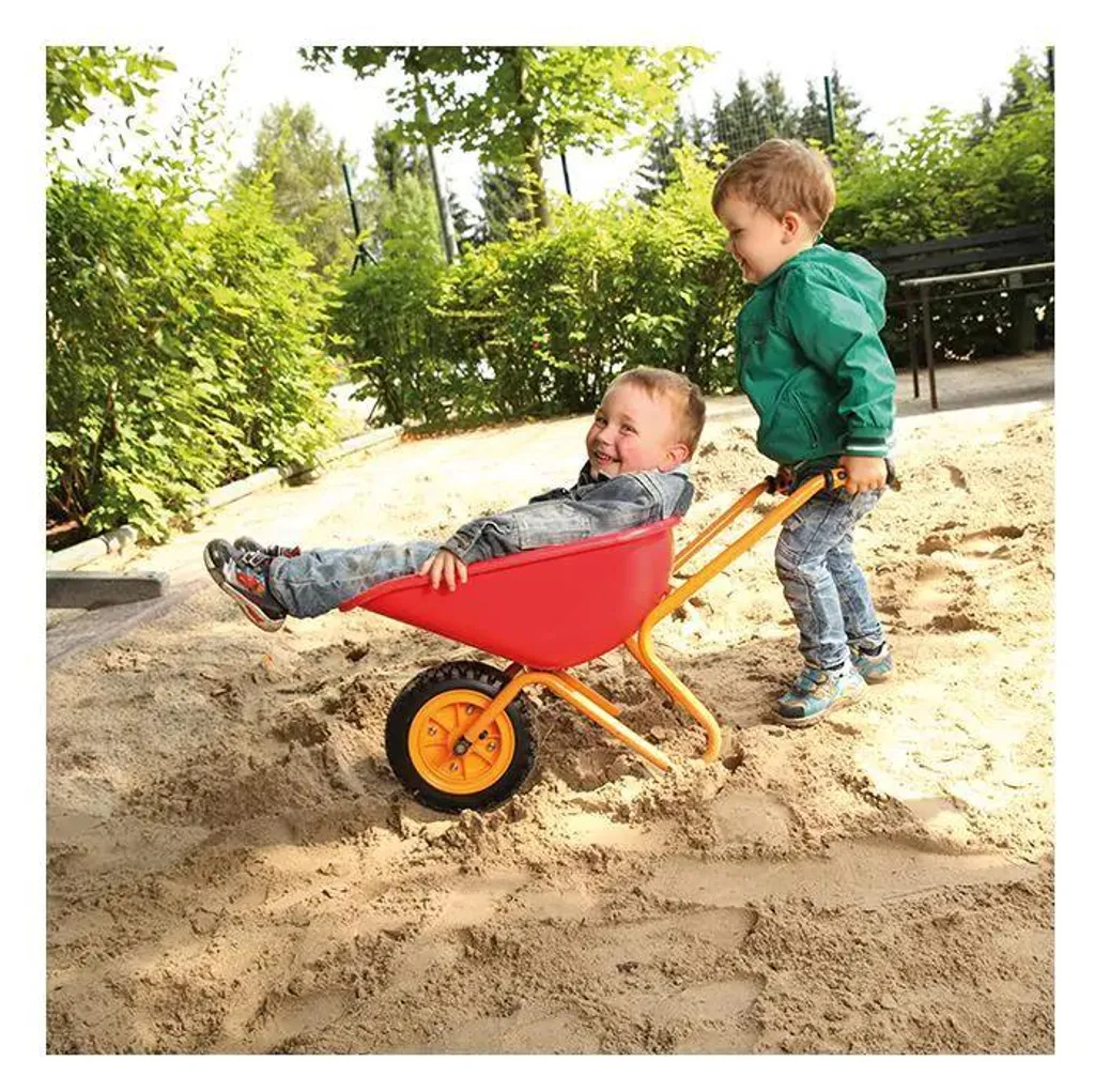 Brouette Enfant TopTrike Haute Résistance avec Roue Increvable Jaune