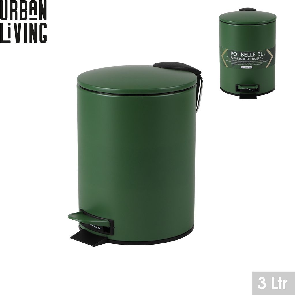 Urban Living 3 Liter Tret-Mülleimer Kosmetikeimer Produktbild 