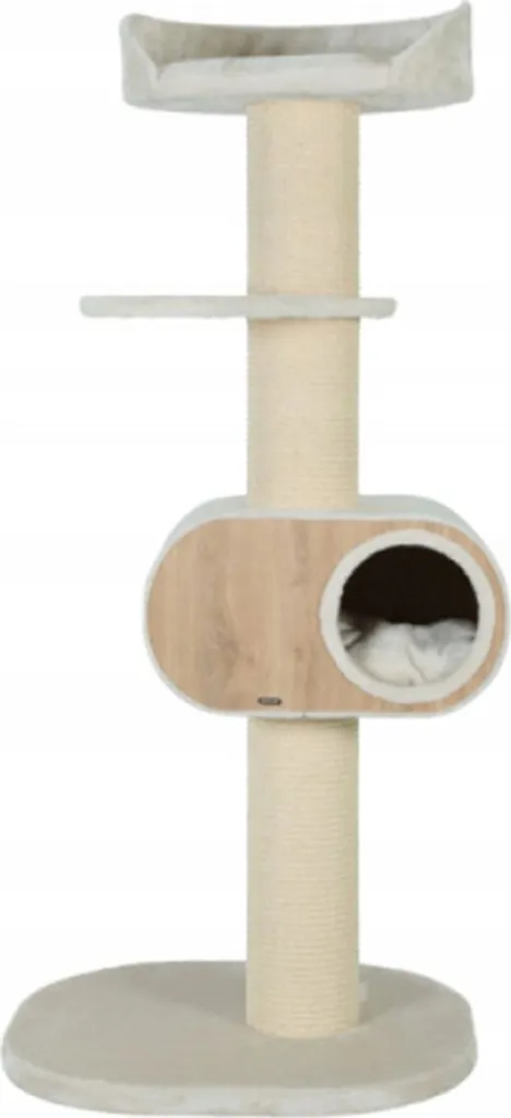 Arbre à Chat Géant 158 cm Zolux Beige - Finition Peluche et Sisal Naturel