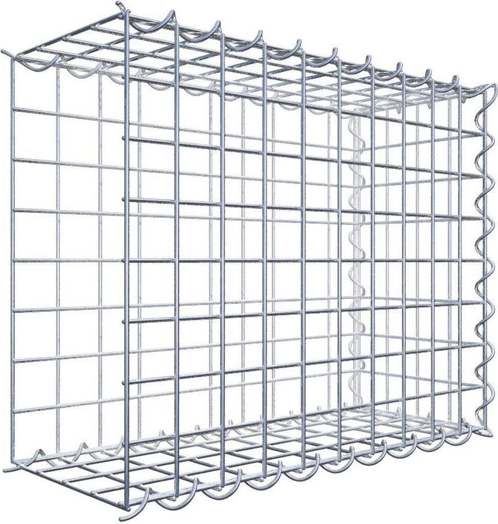 Anbaugabione Typ 2 50 cm x 40 cm x 20 cm (L x H x T), Maschenweite 5 cm x 5 cm, Spirale