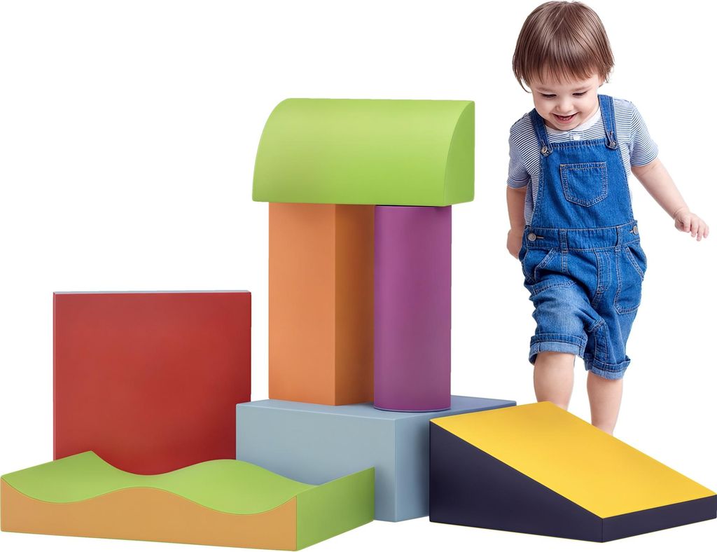 Set di 7 mattoncini in schiuma HOMCOM per bambini da 1 a 3 Immagine del prodotto 