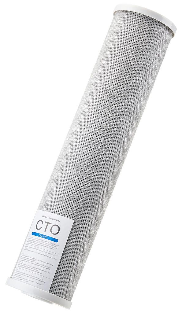 SucceBuy Ersatzkartusche für Wasserfilter für das ganze Haus, 115 x 507 mm CTO-Kohleblock, Filtereinsatz für 3-stufiges Wasserfiltersystem, redu...